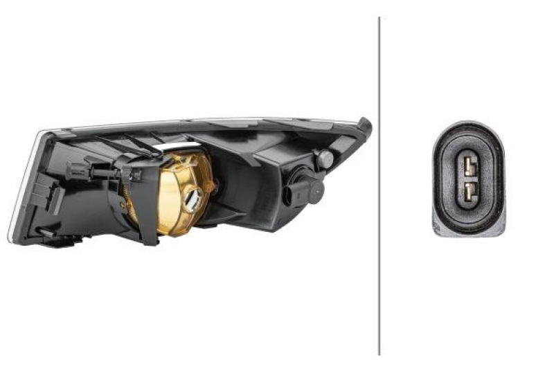 HELLA 1NE 010 299-141 Nebelscheinwerfer rechts Halogen SKODA