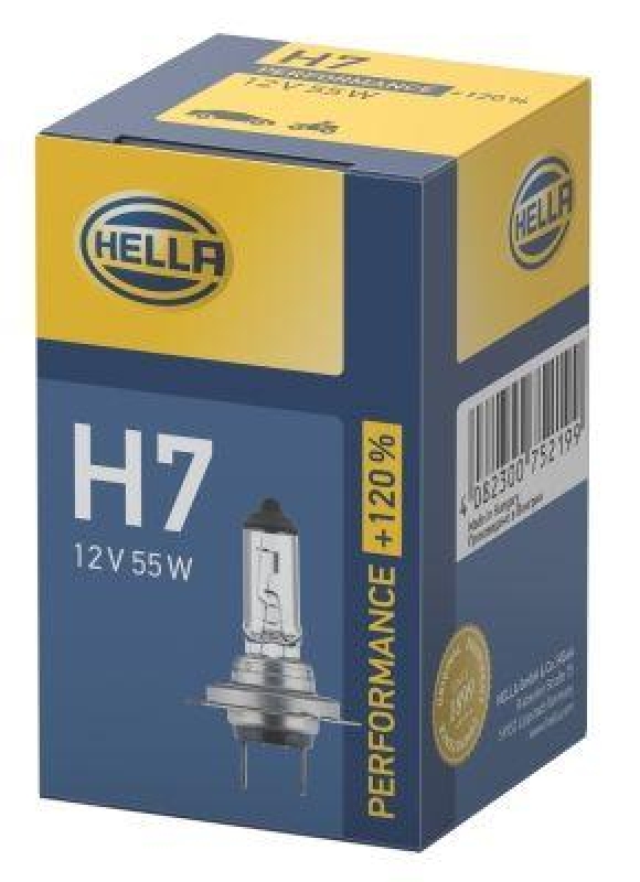 HELLA 8GH 223 498-031 Glühleuchte 12V H7 PX26d