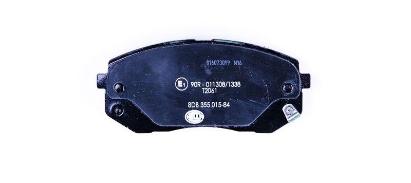 HELLA 8DB 355 015-841 Bremsbelagsatz, Scheibenbremsbelag f&uuml;r HYUNDAI/KIA