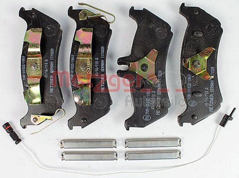 METZGER 1170339 Bremsbelagsatz, Scheibenbremse WVA 23 189