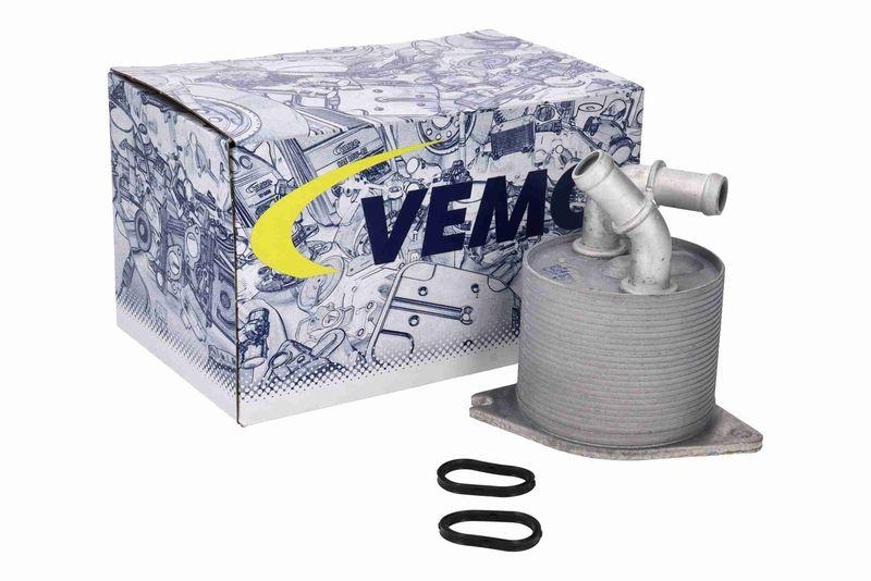 VEMO V10-60-0076 Ölkühler, Automatikgetriebe für Aq300 Getriebe, mit Dichtung für VW