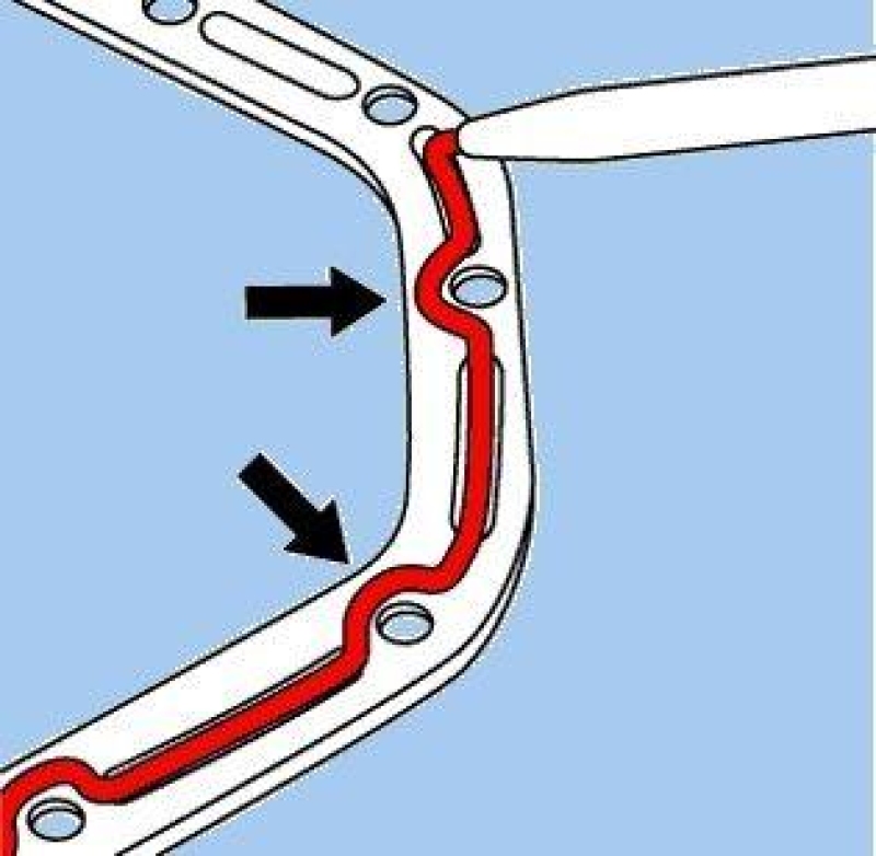 ELRING 030.793 Dichtung Gehäusedeckel (Kurbelgehäuse) Dirko HT