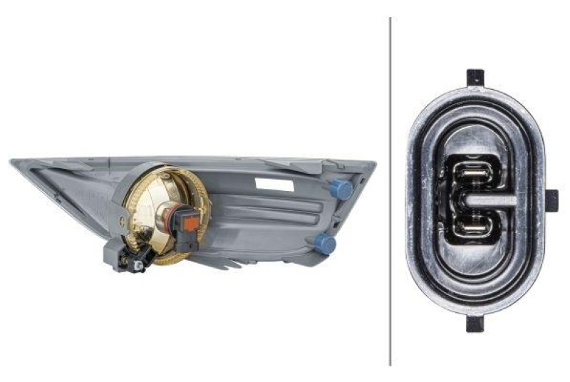HELLA 1NE 010 571-021 Nebelscheinwerfer rechts Halogen FORD