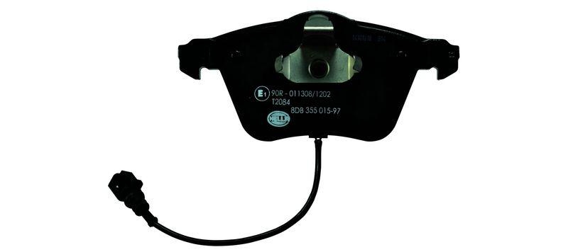 HELLA 8DB 355 015-971 Bremsbelagsatz, Scheibenbremsbelag f&uuml;r AUDI/VW