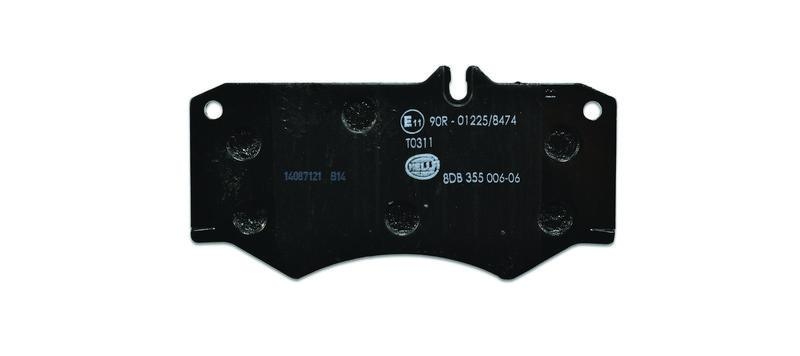 HELLA 8DB 355 006-061 Bremsbelagsatz, Scheibenbremsbelag f&uuml;r MB