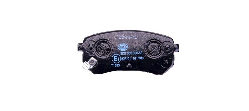 HELLA 8DB 355 006-581 Bremsbelagsatz, Scheibenbremsbelag f&uuml;r KIA/HYUNDAI