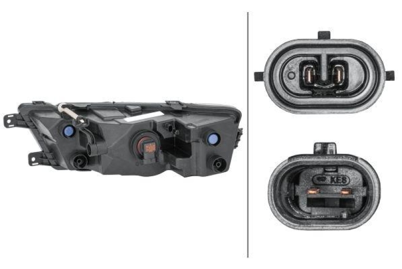 HELLA 1NG 354 844-141 Nebelscheinwerfer rechts Hybrid SKODA