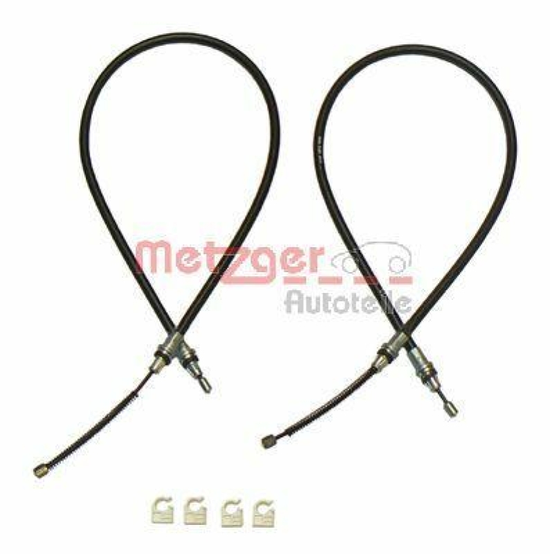METZGER 10.9336 Seilzug, Feststellbremse f&uuml;r SMART hinten