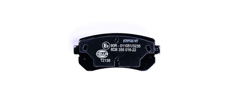 HELLA 8DB 355 016-221 Bremsbelagsatz, Scheibenbremsbelag für HYUNDAI/KIA
