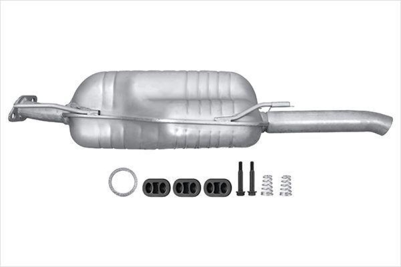HELLA 8LD 366 031-241 Endschalld&auml;mpfer OPEL;VAUXHALL