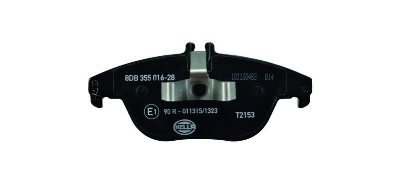 HELLA 8DB 355 016-281 Bremsbelagsatz, Scheibenbremsbelag f&uuml;r MB