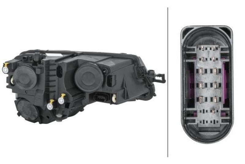 HELLA 1LG 354 855-071 Heckscheinwerfer links Hybrid SKODA