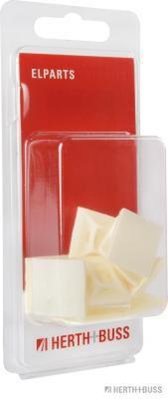 HERTH+BUSS 50265716066 Befestigungssockel, Kabelbinder mit Klebefolie, 19 x 19 mm, 10 Stück