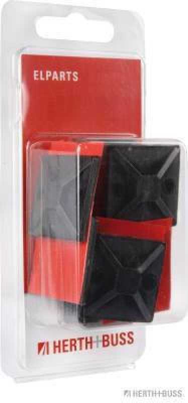 HERTH+BUSS 50265722066 Befestigungssockel, Kabelbinder mit Klebefolie, 28 x 28 mm, 10 Stück