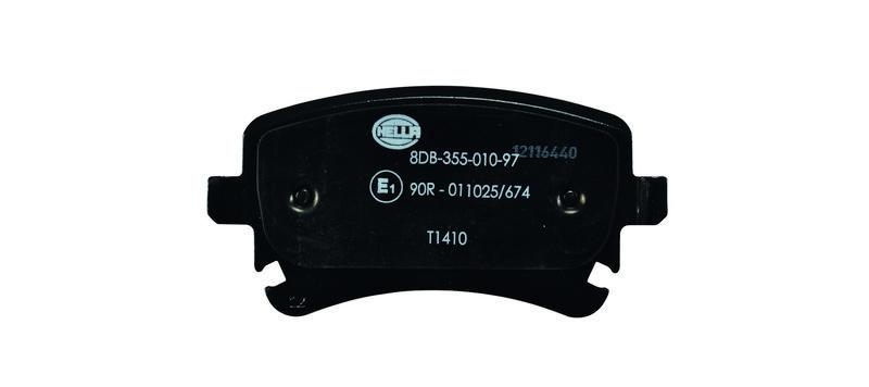 HELLA 8DB 355 010-971 Bremsbelagsatz, Scheibenbremsbelag f&uuml;r VW/AUDI