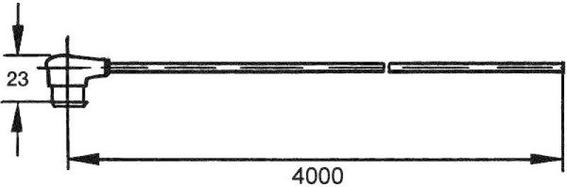 HELLA 8KA 500 218-222 Anschlussleitung, Spiegel Stecker 2-polig, 4000mm