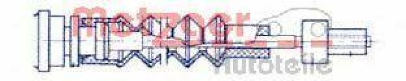 METZGER 11.5766 Seilzug, Feststellbremse f&uuml;r OPEL hinten links/rechts