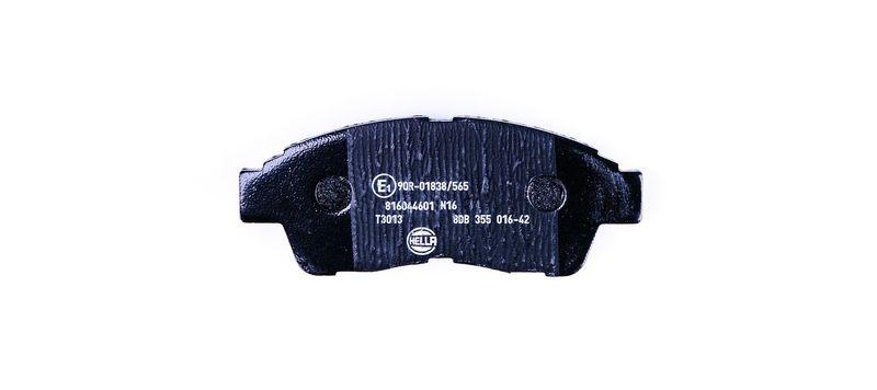 HELLA 8DB 355 016-421 Bremsbelagsatz, Scheibenbremsbelag für TOYOTA