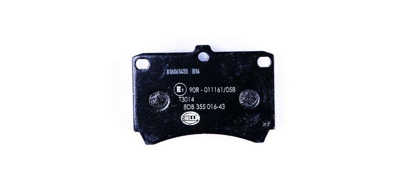 HELLA 8DB 355 016-431 Bremsbelagsatz, Scheibenbremsbelag f&uuml;r MAZDA/KIA