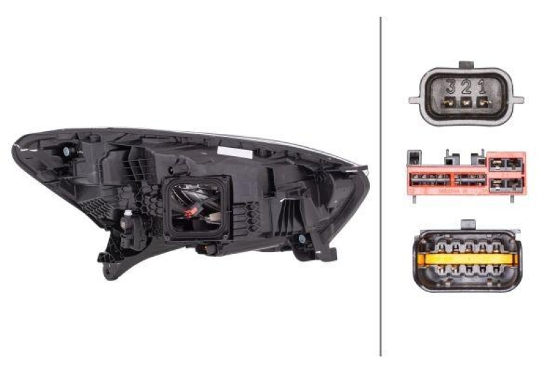 HELLA 1EX 012 977-611 Heckscheinwerfer links LED RENAULT