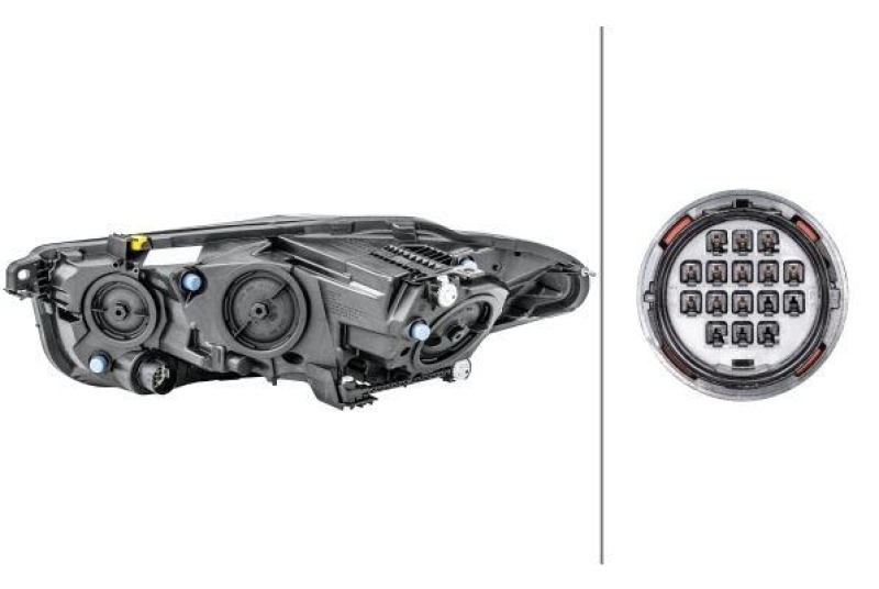 HELLA 1LH 011 811-141 Heckscheinwerfer rechts Halogen JAGUAR