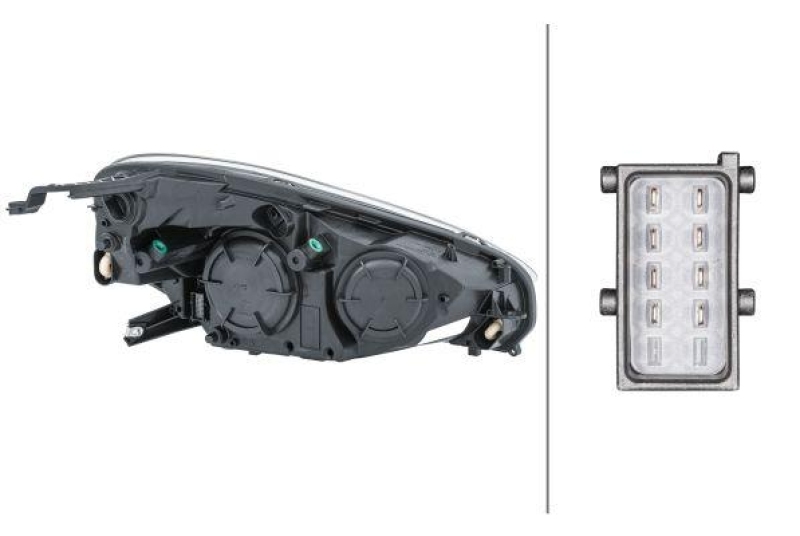 HELLA 1LH 354 811-031 Heckscheinwerfer links Halogen OPEL