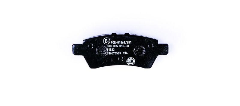 HELLA 8DB 355 012-081 Bremsbelagsatz, Scheibenbremsbelag für NISSAN