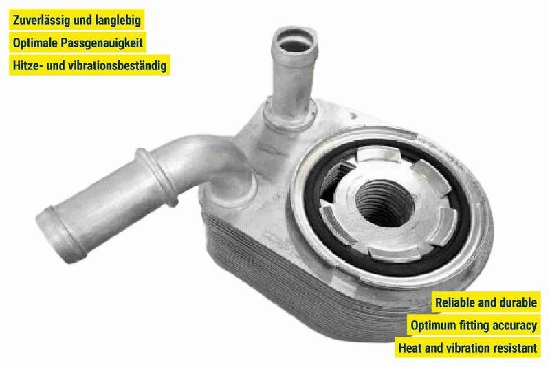 VEMO V33-60-0017 Ölkühler, Motoröl mit Dichtung für CHRYSLER