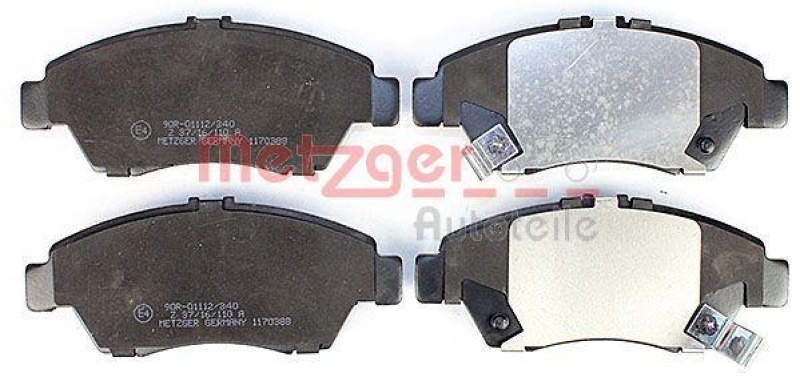 METZGER 1170388 Bremsbelagsatz, Scheibenbremse WVA 21 694