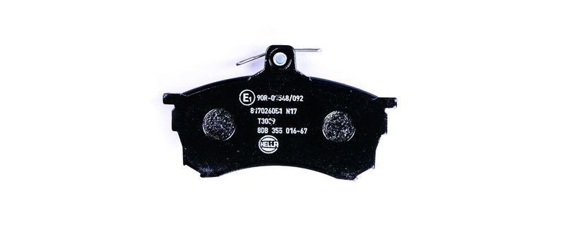 HELLA 8DB 355 016-671 Bremsbelagsatz, Scheibenbremsbelag f&uuml;r MITSU.