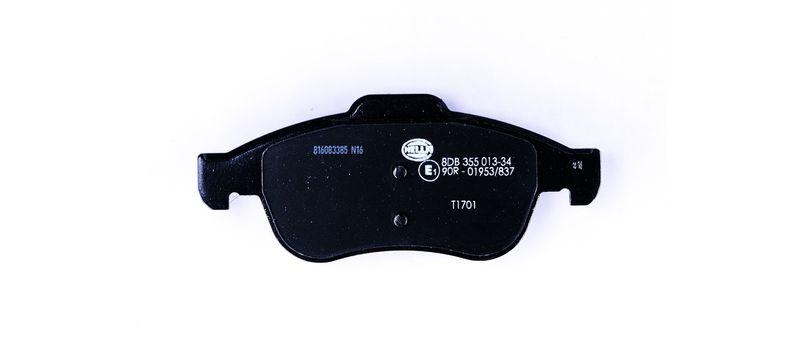 HELLA 8DB 355 013-341 Bremsbelagsatz, Scheibenbremsbelag f&uuml;r P.S.A