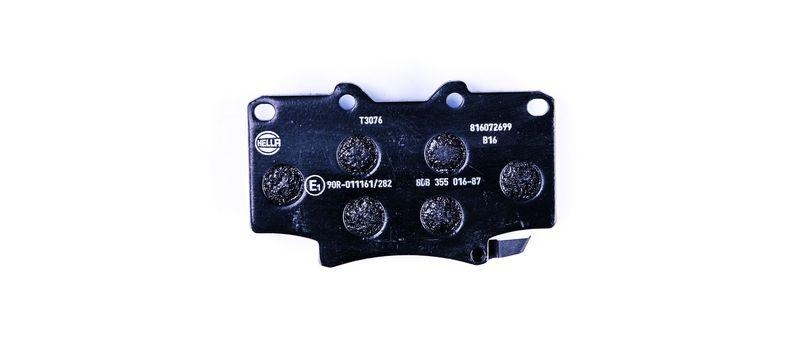 HELLA 8DB 355 016-871 Bremsbelagsatz, Scheibenbremsbelag f&uuml;r TOYOTA