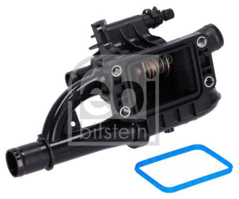 FEBI BILSTEIN 36173 Thermostat mit Gehäuse, Dichtung und Temperaturschalter für Peugeot