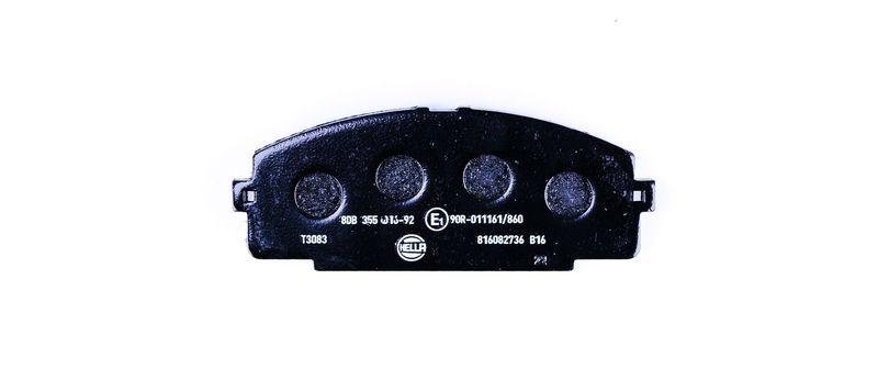 HELLA 8DB 355 016-921 Bremsbelagsatz, Scheibenbremsbelag f&uuml;r TOYOTA
