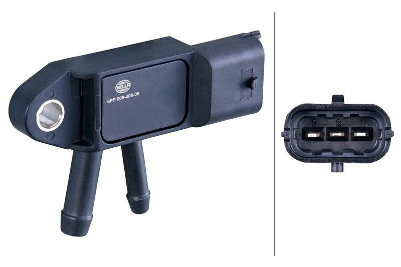 HELLA 6PP 009 409-091 Sensor, Abgasdruck f&uuml;r FIAT/ALFA/FORD/LANCIA