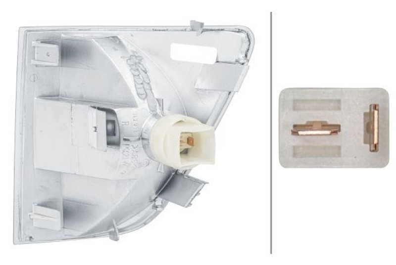 HELLA 2BA 007 016-041 Blinkleuchte rechts Halogen MB