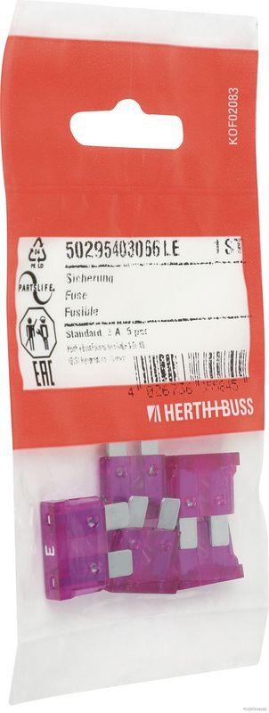 HERTH+BUSS 50295403066 Sicherung Standard, 3 A, 5 pcs