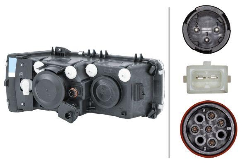 HELLA 1LJ 247 046-391 Heckscheinwerfer links Halogen DAF