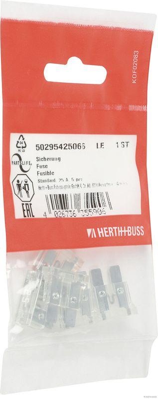 HERTH+BUSS 50295425066 Sicherung Standard, 25 A, 5 pcs