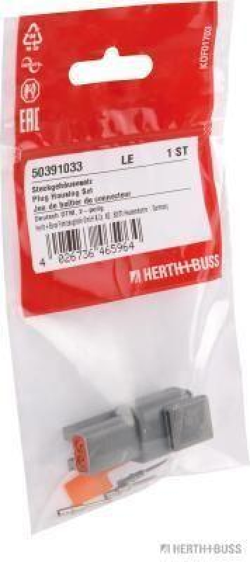 HERTH+BUSS 50391033 Steckgehäusesatz Deutsch DTM, 2-polig