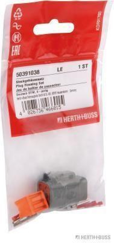 HERTH+BUSS 50391038 Steckgeh&auml;usesatz Deutsch DTM, 6-polig