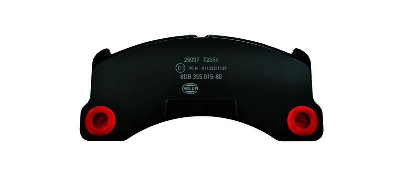 HELLA 8DB 355 015-801 Bremsbelagsatz, Scheibenbremsbelag f&uuml;r PORSCHE/VW