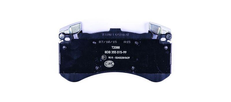HELLA 8DB 355 015-991 Bremsbelagsatz, Scheibenbremsbelag f&uuml;r AUDI