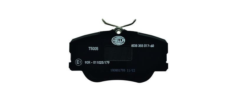 HELLA 8DB 355 017-601 Bremsbelagsatz, Scheibenbremsbelag f&uuml;r MB