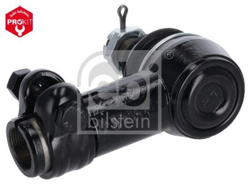 FEBI BILSTEIN 46090 Winkelgelenk f&uuml;r Lenkhydraulikzylinder, mit Kronenmutter und Splint f&uuml;r Scania