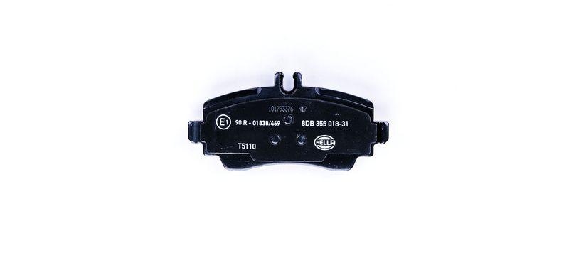 HELLA 8DB 355 018-311 Bremsbelagsatz, Scheibenbremsbelag f&uuml;r MB A-CLASS (W168)