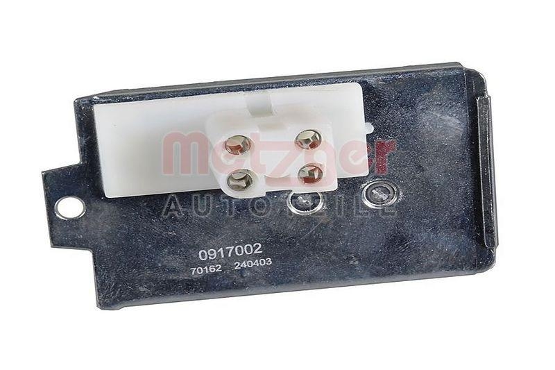METZGER 0917002 Widerstand, Innenraumgebläse für AUDI/SEAT/VW