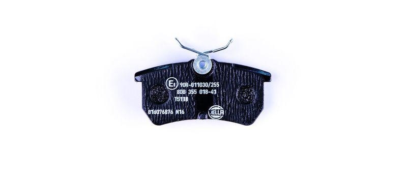HELLA 8DB 355 018-411 Bremsbelagsatz, Scheibenbremsbelag f&uuml;r FORD