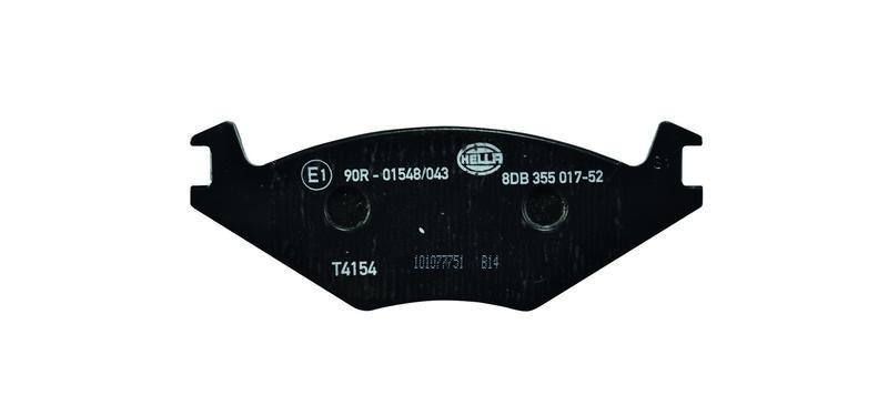HELLA 8DB 355 017-521 Bremsbelagsatz, Scheibenbremsbelag f&uuml;r VW/SEAT