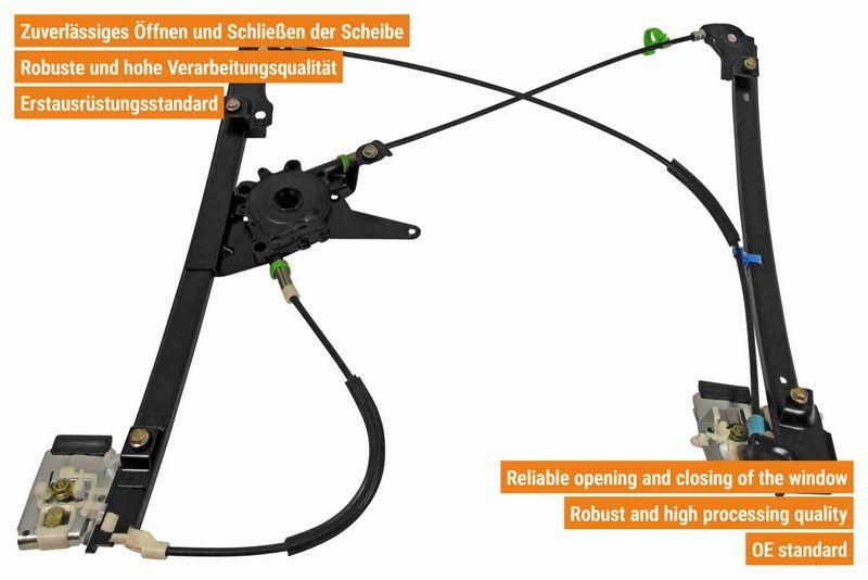 VAICO V10-6121 Fensterheber elektrisch vorne rechts, 2/4 -Türer für VW